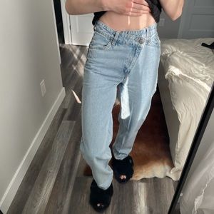 H&M criss cross jeans